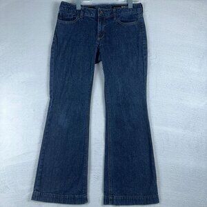 Quality Denim X2 Womens Wide Leg Jeans 100%Cotton Medium Denim Wash Blue Size 4S